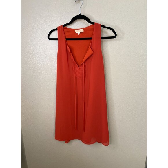 Lost April Womens Sleeveless Rust Dress Small Lightweight Casual Sophisticated - Picture 2 of 7